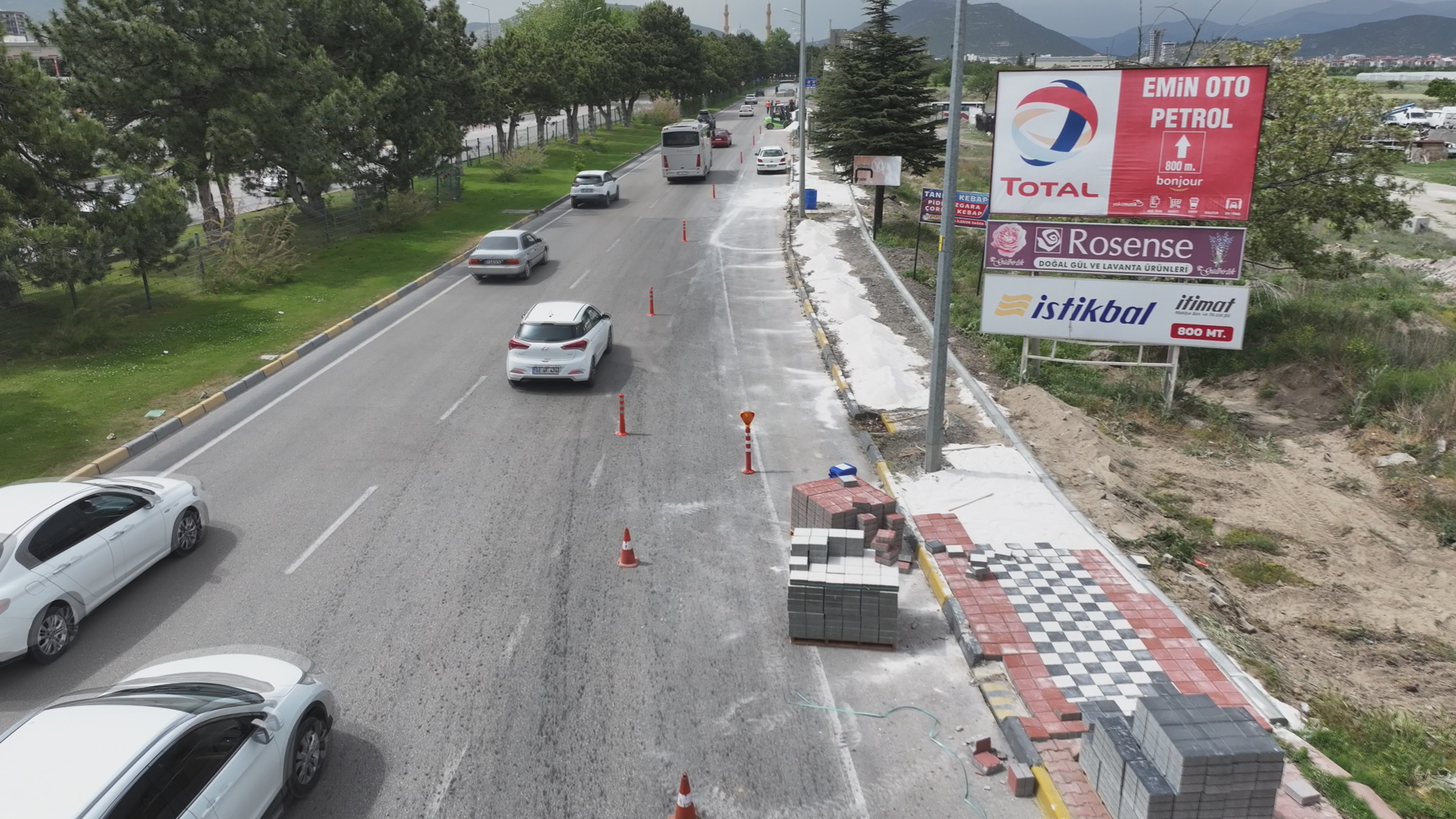 Otogar çevresinde çevre düzenlemesi çalışmaları devam ediyor