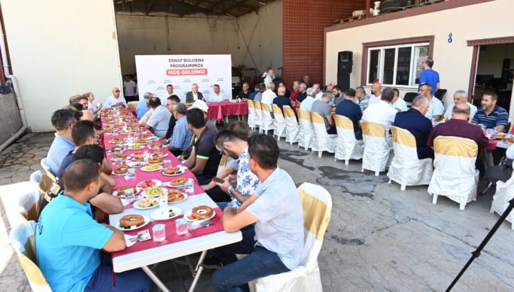 Başdeğirmen Yukarı Mahrukatçılar Sitesi esnafıyla buluştu