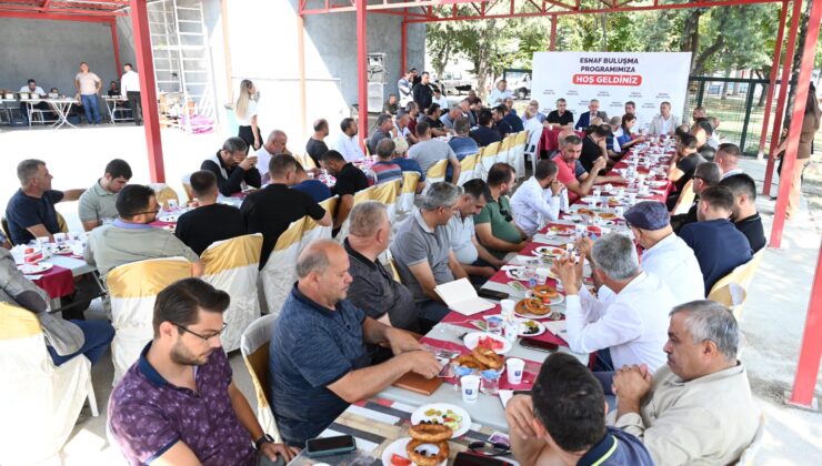 Başdeğirmen eski sanayi sitesi esnafıyla bir araya geldi