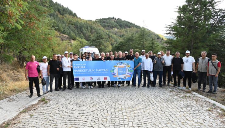 Isparta’da 12 kilometrelik doğa yürüyüşüyle Avrupa hareketlilik haftası kutlandı