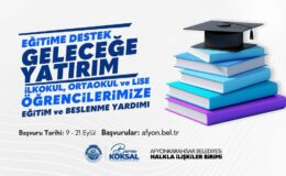 Afyonkarahisar Belediyesi’nden eğitime destek
