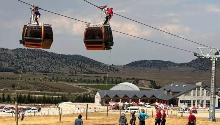 Davraz’da kurtarma tatbikatı: teleferikte mahsur kalanlar başarıyla kurtarıldı