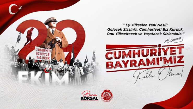 Başkan Burcu Köksal: “Cumhuriyet Bayramımız Kutlu Olsun”