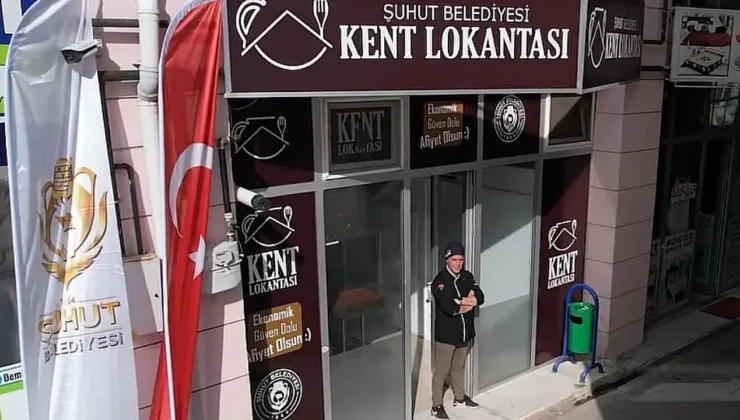 Şuhut Kent Lokantası açıldı, 4 çeşit yemek 90 TL.