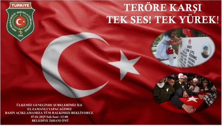 Gaziler ve şehit yakınlarından eş zamanlı basın açıklaması