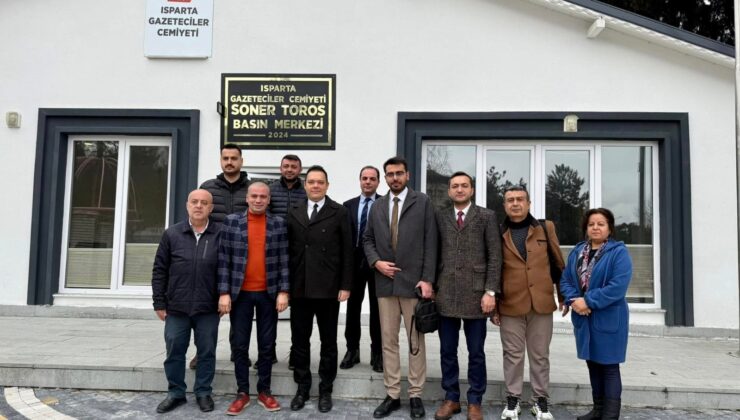 Isparta Barosu’ndan Gazeteciler Cemiyeti’ne ziyaret