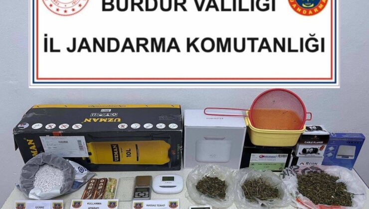Burdur’da uyuşturucu operasyonu