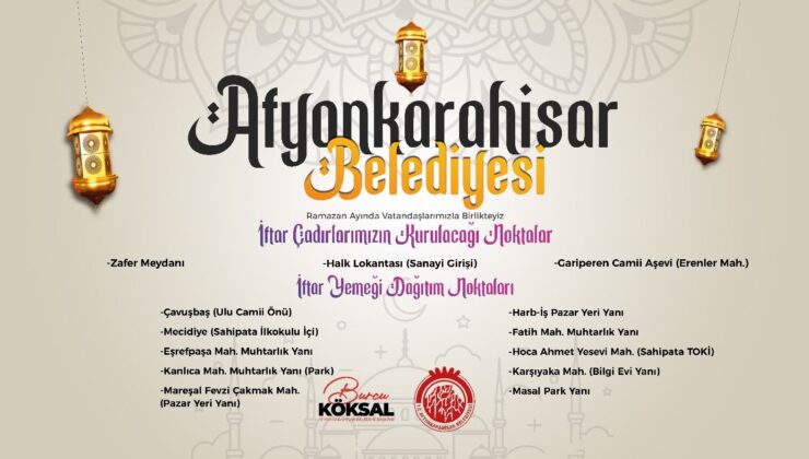 Afyonkarahisar’da dolu dolu Ramazan