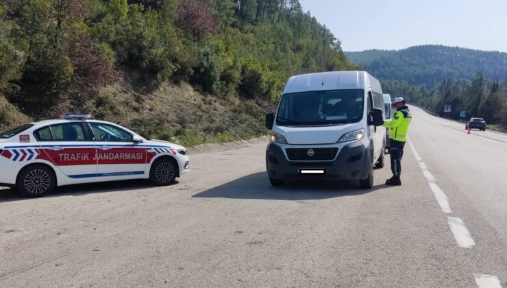 Burdur’da 50 araç trafikten men edildi