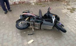 Elektrikli Bisiklete Çarptı, Kadın Hastanelik Oldu.