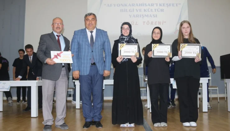 Afyonkarahisar’da Eğitimde Yeni Bir Ufuk: “Afyon’u Keşfet” Yarışmasıyla Gençler Köklerine Yolculuk Yaptı!