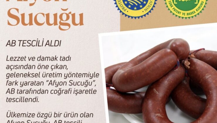Afyonkarahisar’ın Lezzetleri Avrupa Yolculuğuna Devam Ediyor: Afyon Sucuğu da AB Tescilini Aldı