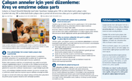 Çalışan Anneler İçin Yeni Düzenleme: Kreş Ve Emzirme Odası Şartı